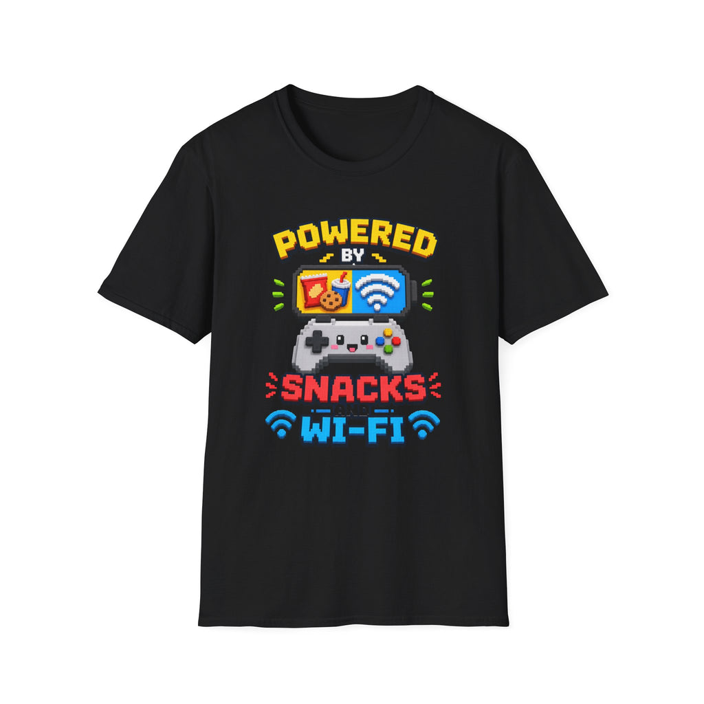Powered by snacks and wifi T-Shirt