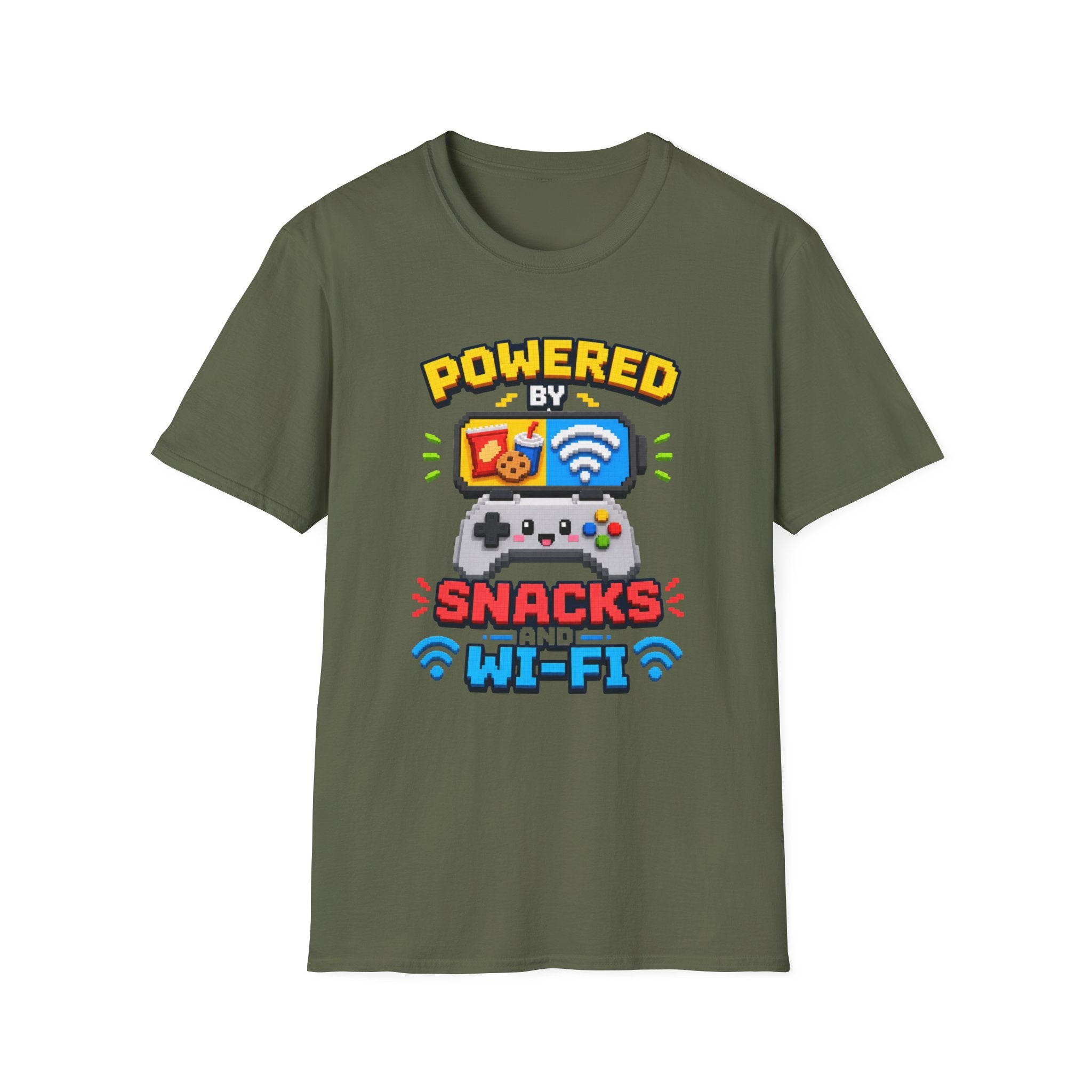 Powered by snacks and wifi T-Shirt