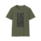 Eat Sleep Game Repeat T-Shirt