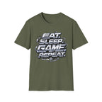 Eat sleep game repeat T-Shirt